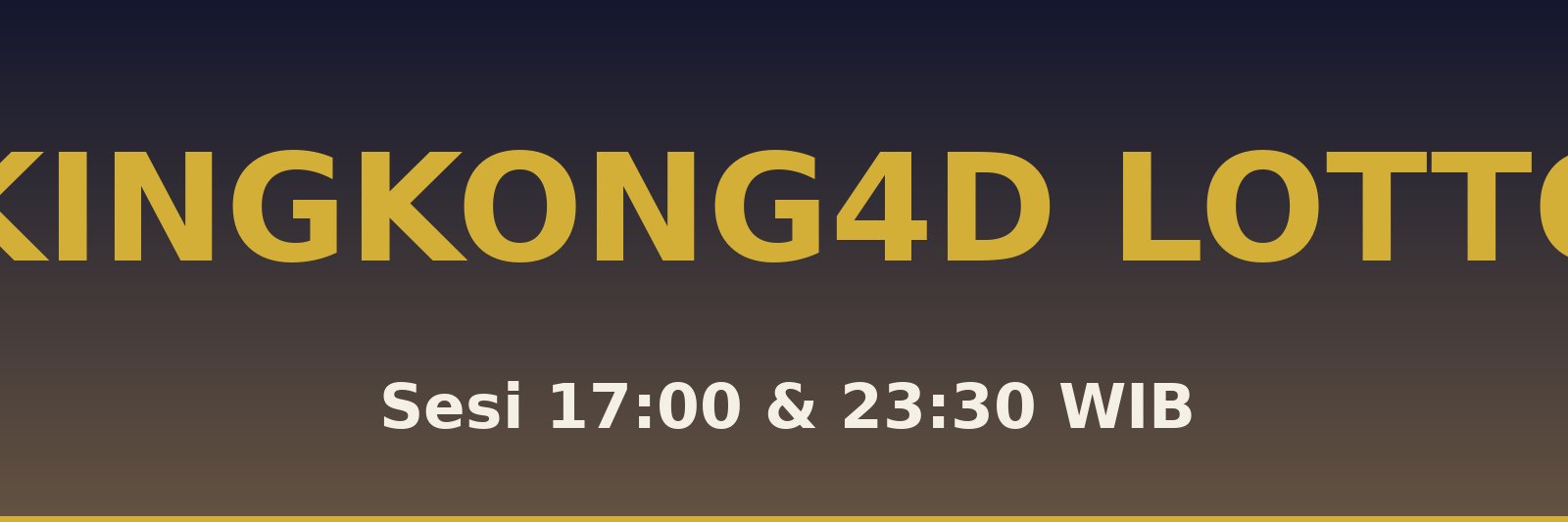 Kingkong4D Lotto Sidikalang